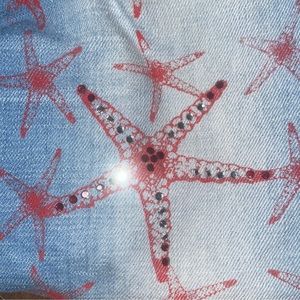 Vintage! ITTIERRE S.p.a. Versace Jeans Collection Sparkle Starfish Painted Jeans